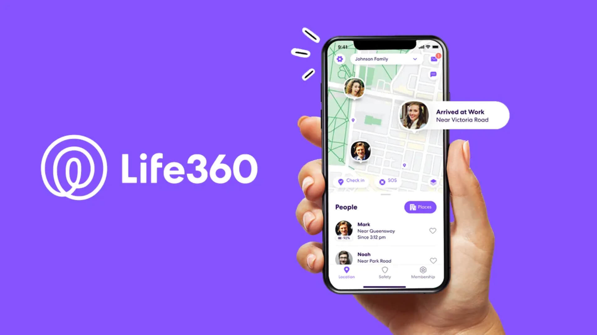 Life360 app interface